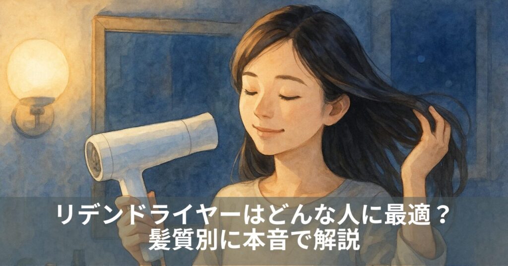 リデンドライヤーはどんな人に最適？髪質別に本音で解説